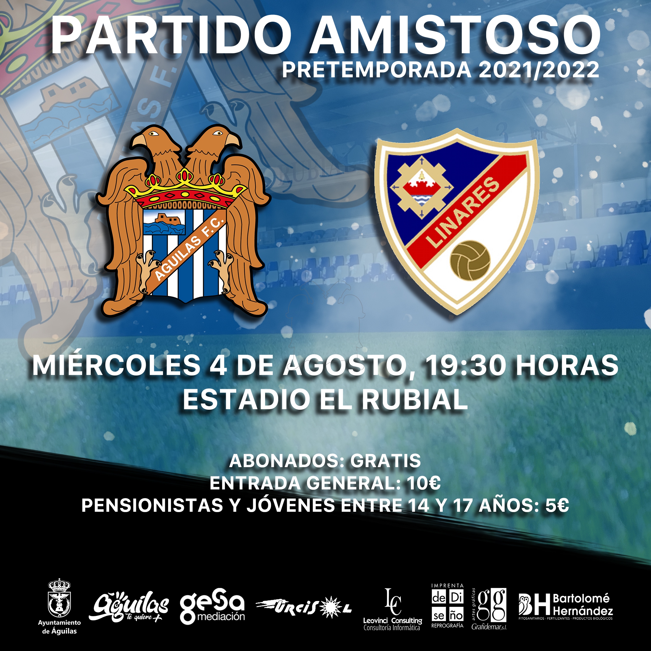 Image for El Águilas recibirá este miércoles al Linares, en un amistoso gratuito para los abonados