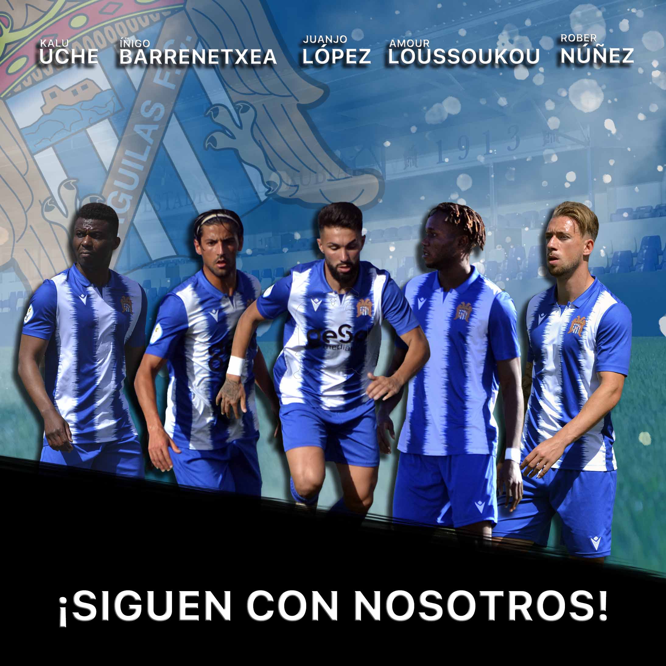 Image for Kalu Uche, Rober, Juanjo, Barrenetxea y Amour Loussoukou seguirán vistiendo de blanquiazul