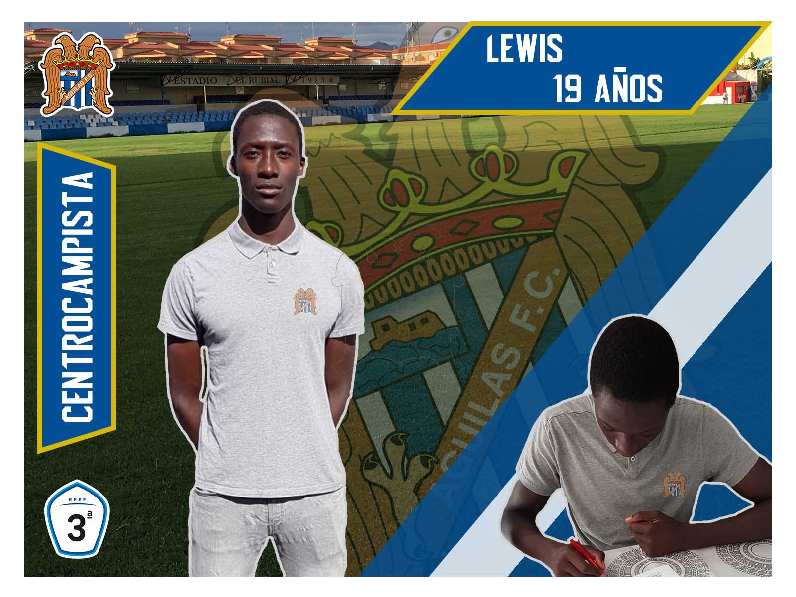 Image for Lewis Leonidas, séptima incorporación del Águilas F.C.
