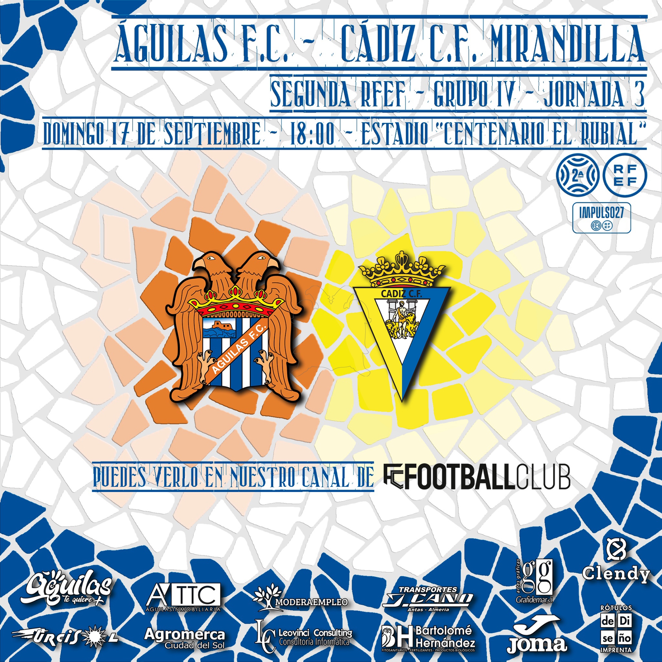 Image for Águilas F.C. - Cádiz C.F. Mirandilla  | PREVIA | Preparados para recibir al primer filial del curso