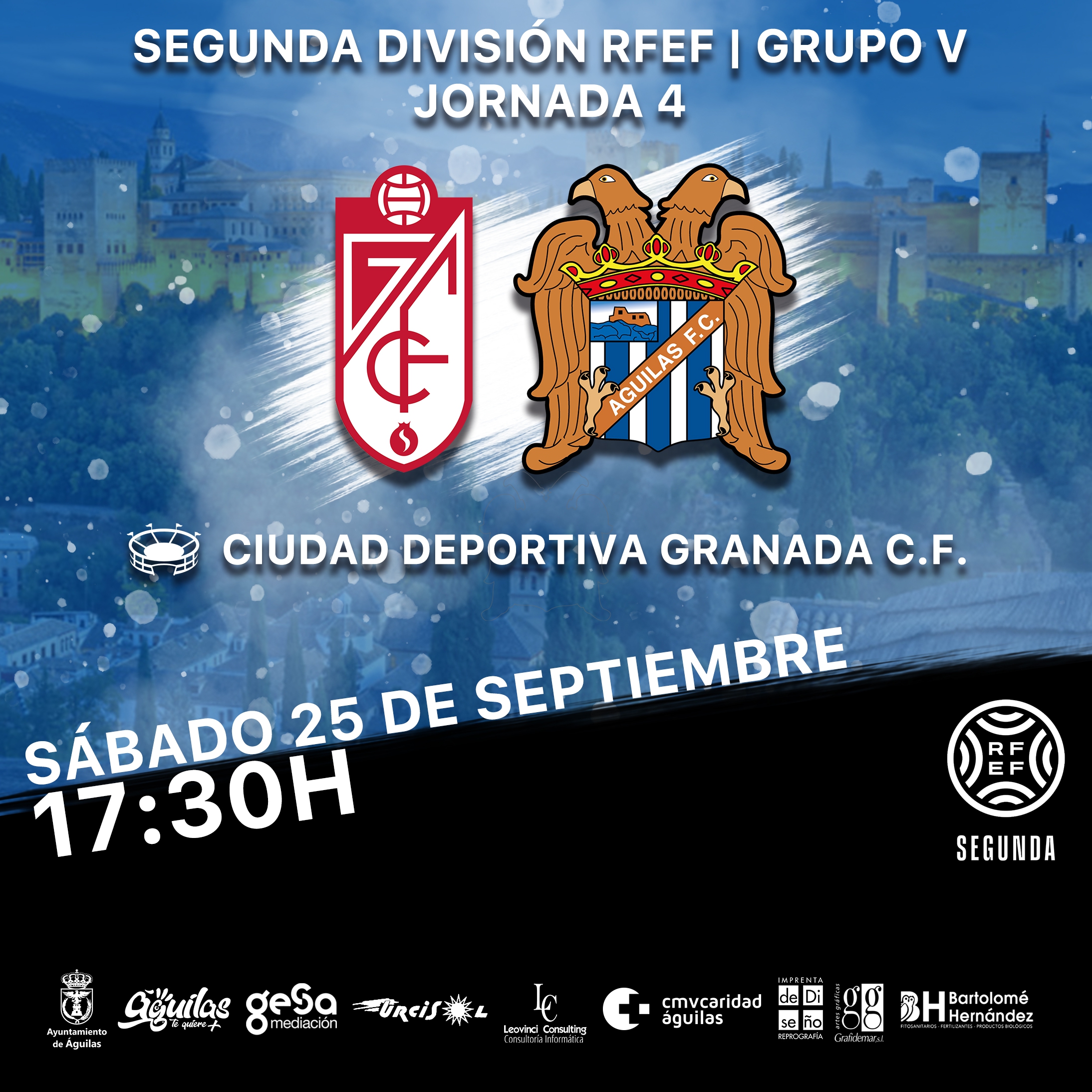 Image for Recreativo Granada - Águilas Fútbol Club |PREVIA| Responder en el campo