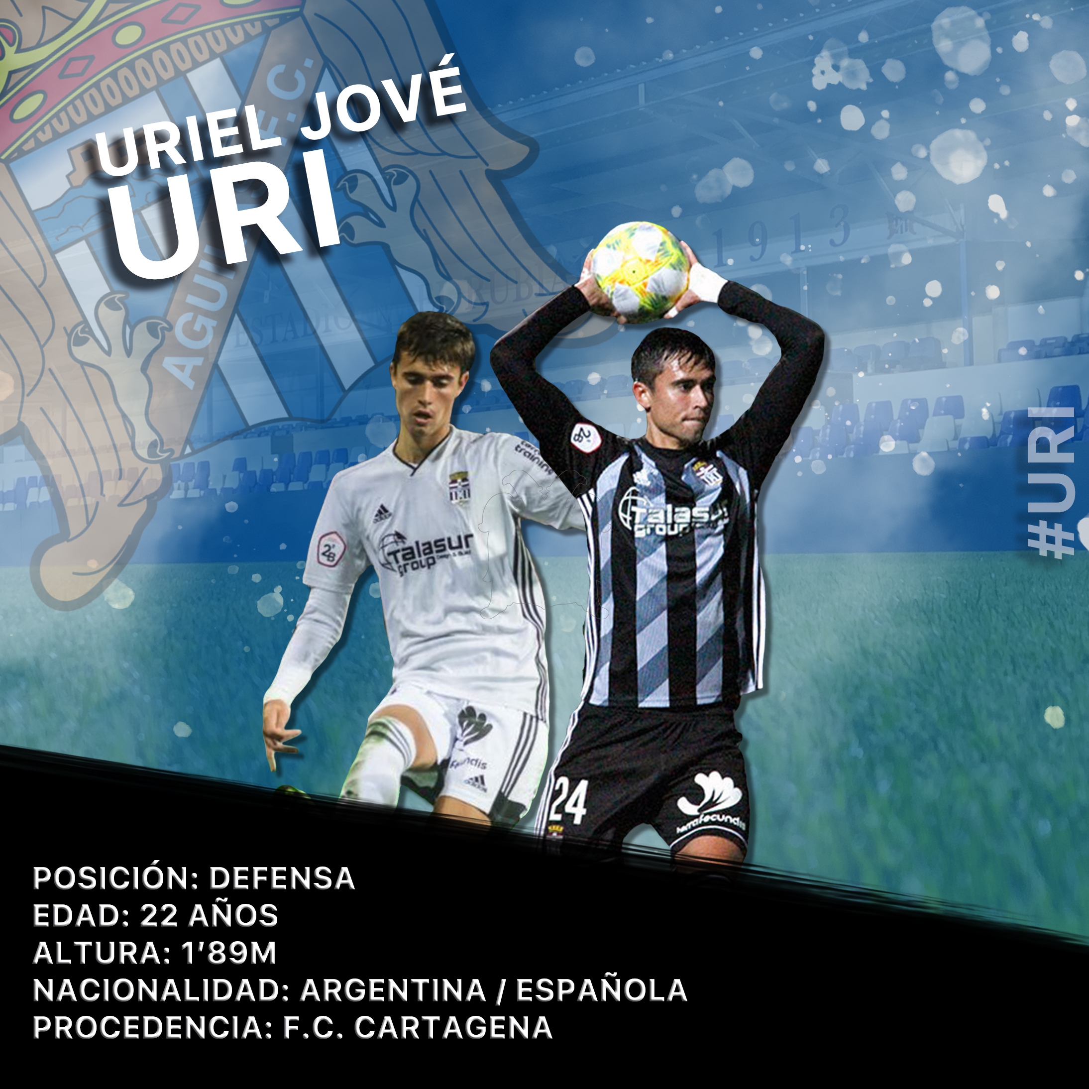 Image for El Águilas se refuerza con el defensa del F.C. Cartagena Uri