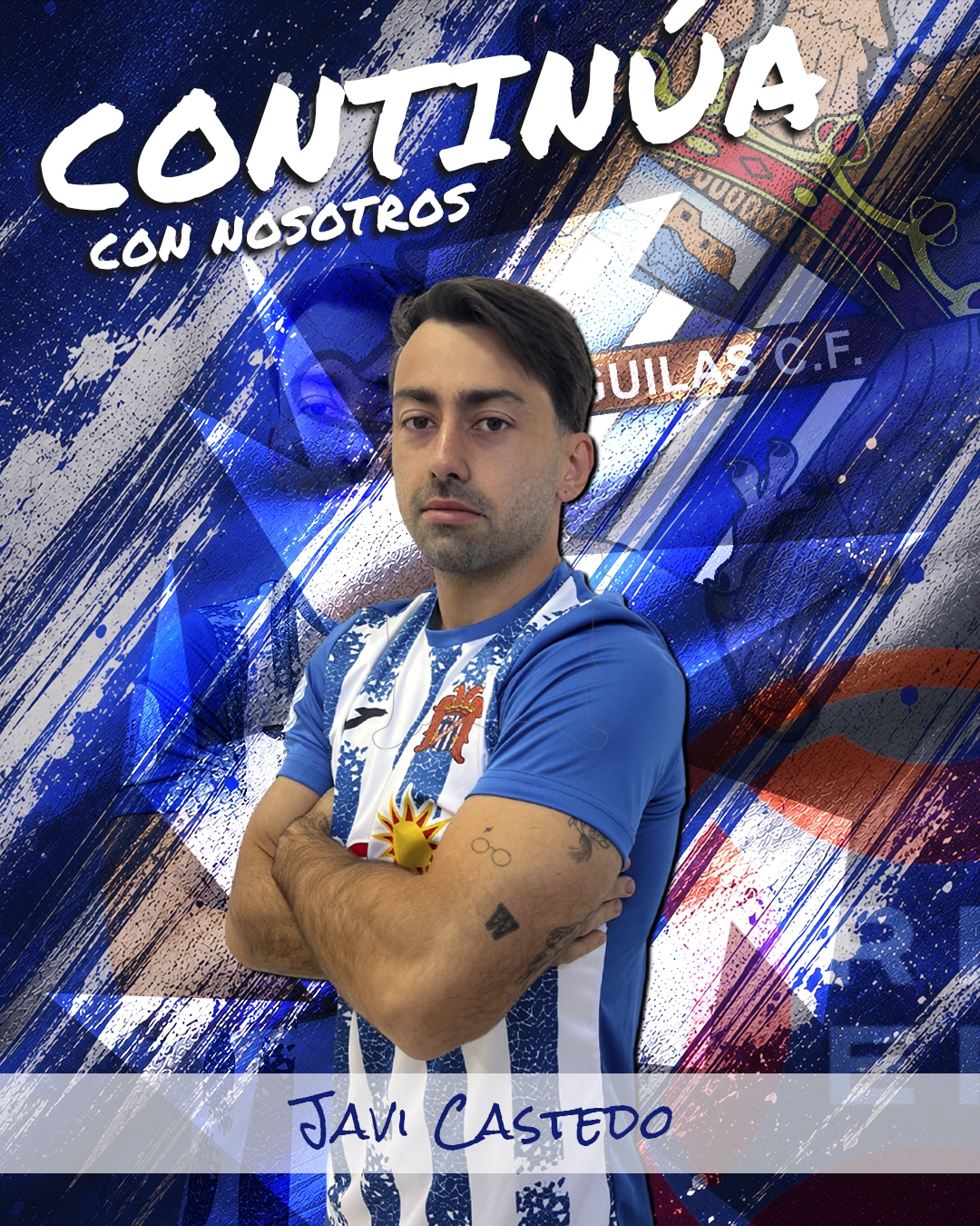 Javi Castedo cumplirá su tercera temporada como blanquiazul