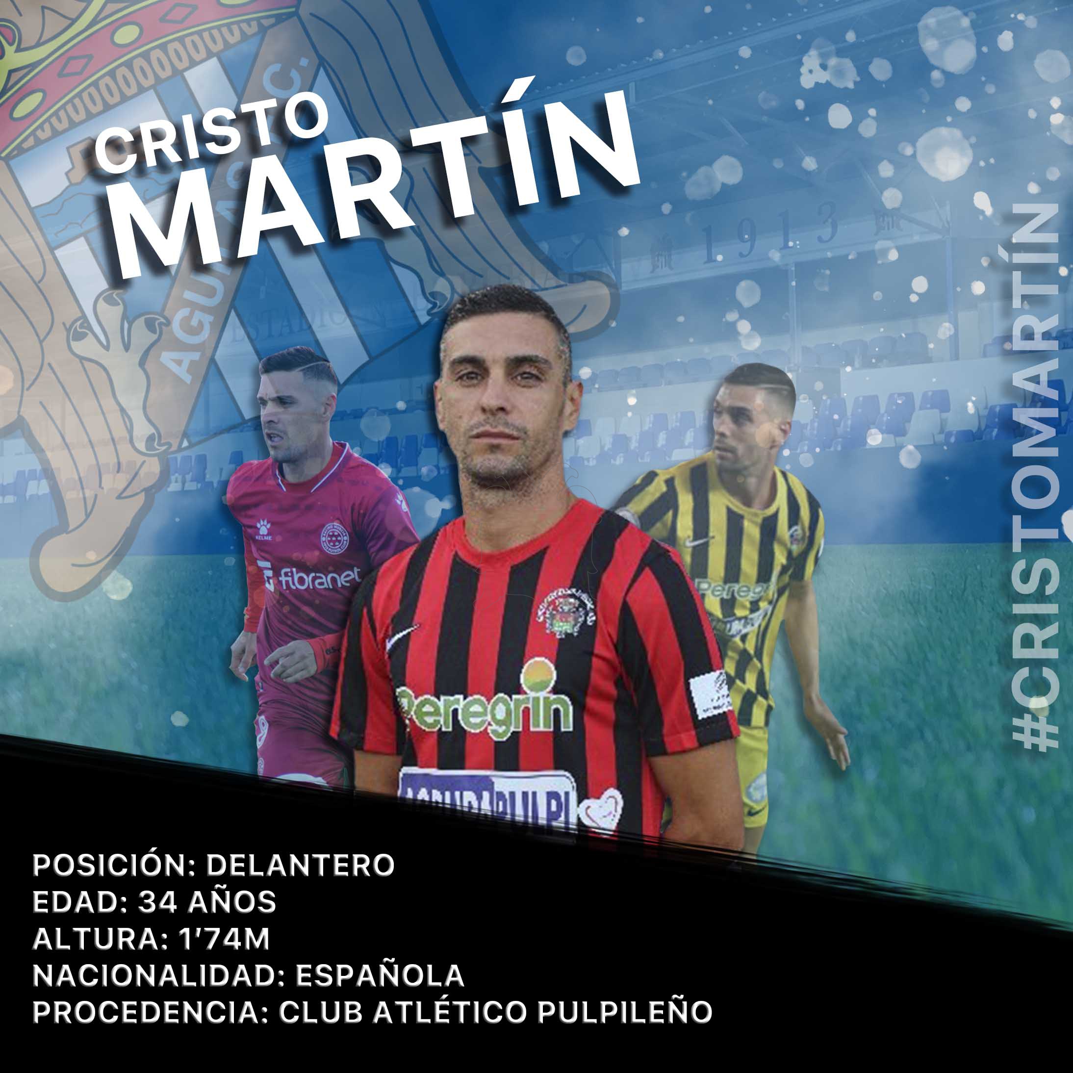 Cristo Martín, cuarto fichaje invernal del Águilas Fútbol Club