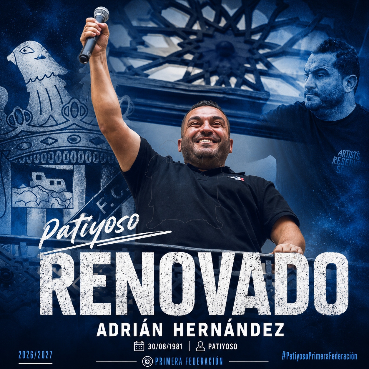 Adrián Hernández, entrenador del Águilas en Primera Federación