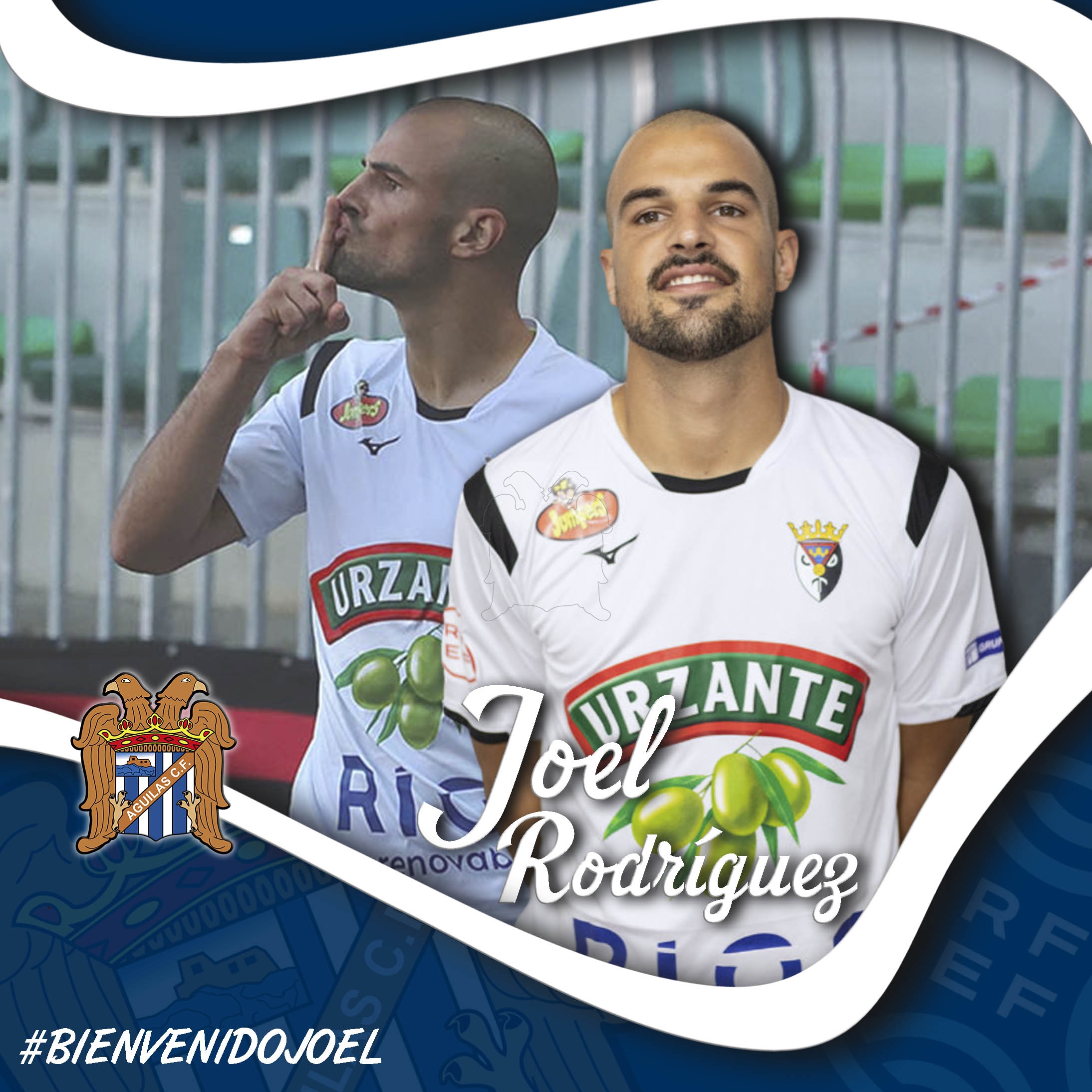 El delantero Joel Rodríguez, primer fichaje del Águilas para la nueva temporada