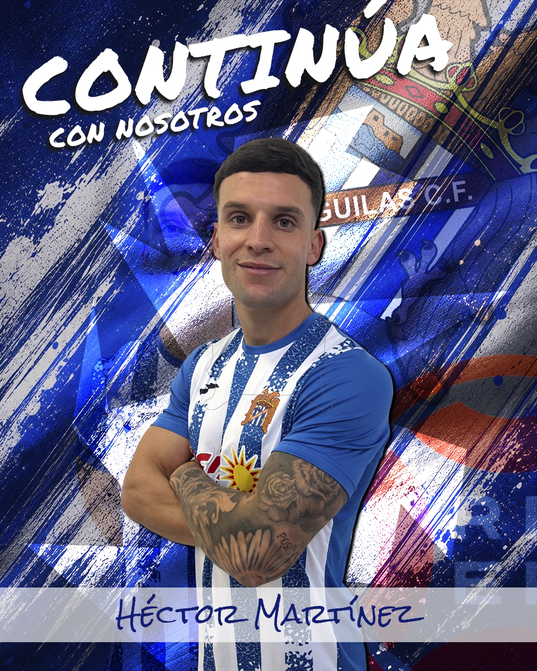 Héctor Martínez, lateral del Águilas también en Primera Federación
