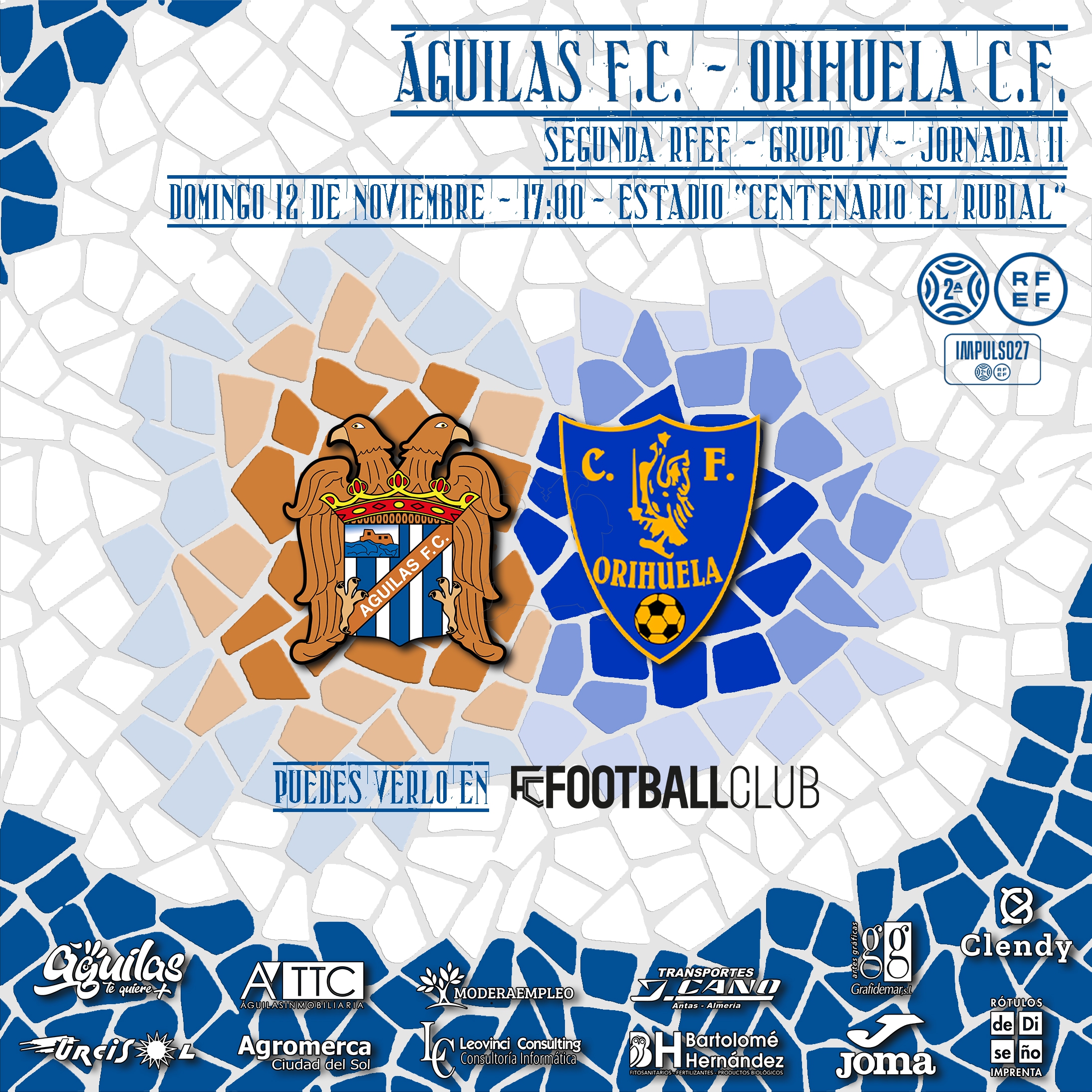 Águilas F.C. - Orihuela C.F.  | PREVIA | Duelo de aspirantes con sabor añejo