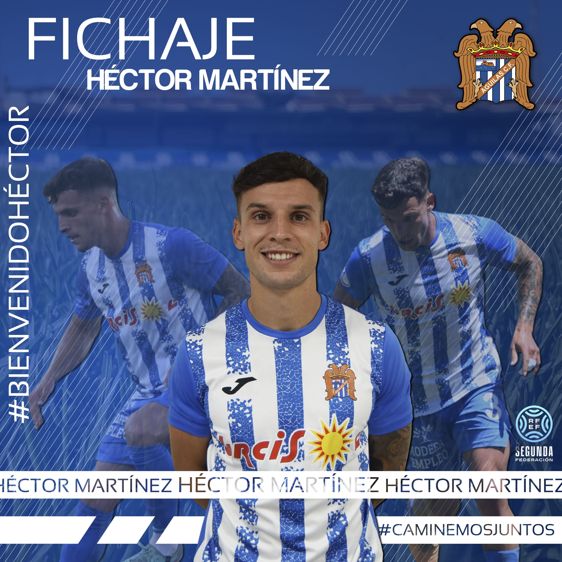 Héctor Martínez volverá a recorrer la banda izquierda del Rubial